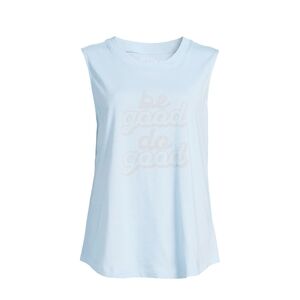 Time and Tru NWT Sleeveless Crew Neck "be good do good" Relaxed Fit Tank 829